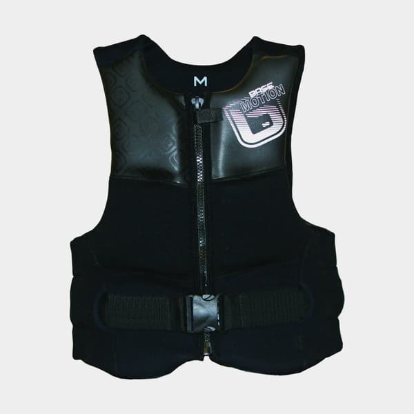 Vattensportväst BASE Motion Impact 50N, svart Flytväststorlek: Medium (60 - 75 kg)