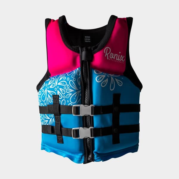 Vattensportväst för barn Ronix Vision Youth CGA 50N, grön Flytväststorlek: 25 - 40 kg