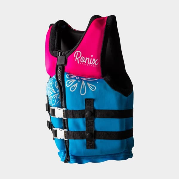 Vattensportväst för barn Ronix Vision Youth CGA 50N, grön Flytväststorlek: 25 - 40 kg