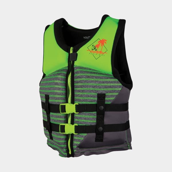 Vattensportväst för barn Ronix August Youth CGA 50N, blå/rosa Flytväststorlek: 25 - 40 kg