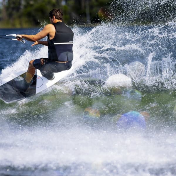 Vattensportväst Ronix Covert CGA 50N, svart Flytväststorlek: XX-Large (100 - 120 kg)
