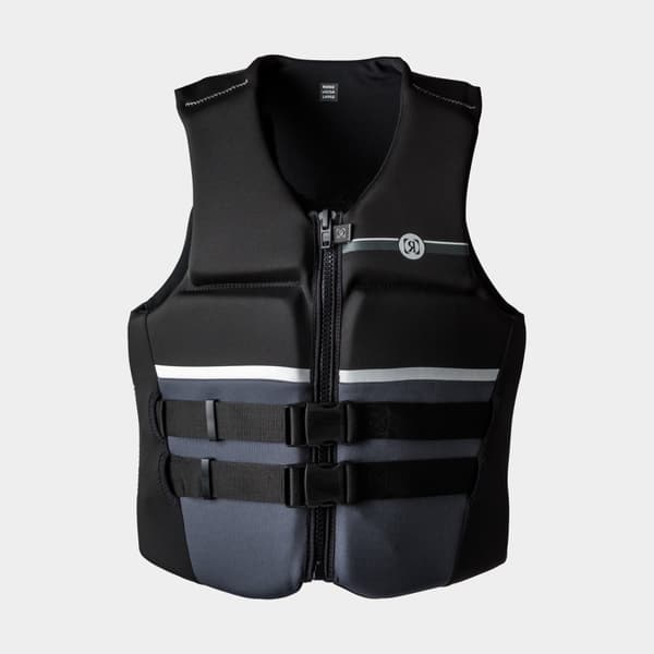 Vattensportväst Ronix Covert CGA 50N, svart Flytväststorlek: XX-Large (100 - 120 kg)