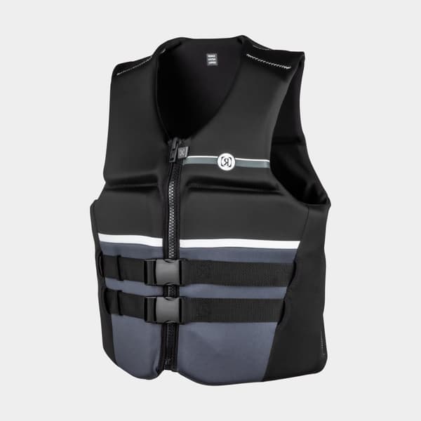 Vattensportväst Ronix Covert CGA 50N, svart Flytväststorlek: XX-Large (100 - 120 kg)