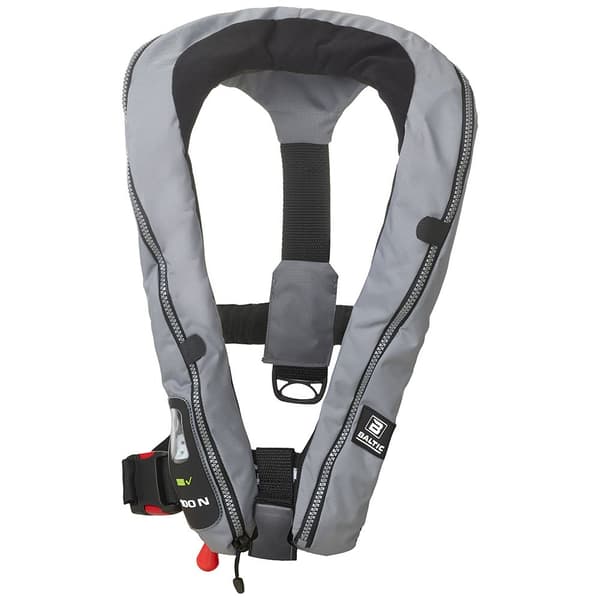 Baltic Uppblåsbar Flytväst Compact 100 Auto Grå 30-110 kg