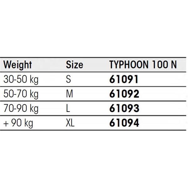 Plastimo Pelastusliivi Typhon 100n Oranssi 30-50 kg