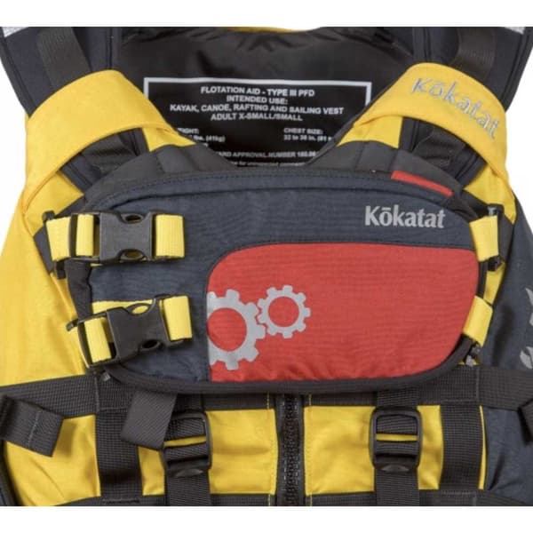 Kokatat Med Full Pocket Accessory Poseidon Pfd Gul,Svart XS-S