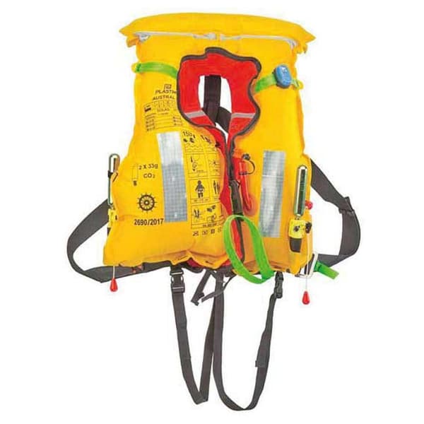 Plastimo Automatisk Sele Uppblåsbar Flytväst Solas Austral 180 Hr Orange >43 kg