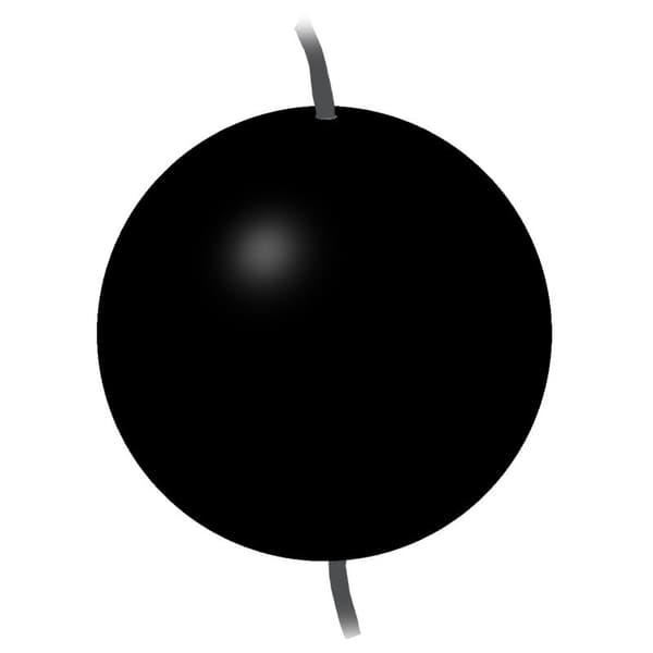 Lalizas Dagssignalbold 60 Cm Sort