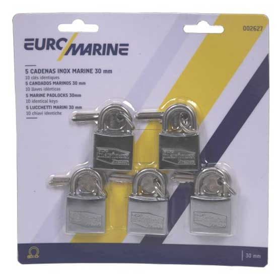 Euromarine Riippulukkosarja 30 Mm 5 Yksiköitä
