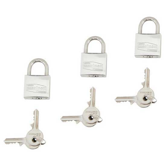 Euromarine Hänglås Set 40 Mm 3 Enheter