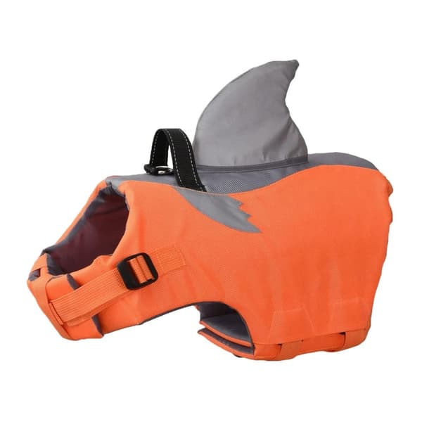 Hundflytväst, Hög Flytkraft, Justerbar Passform, Säkerhetshandtag,XXL, Orange