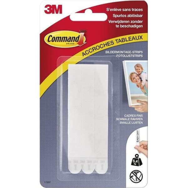 3M COMMAND Fixeringsflikar - Vit