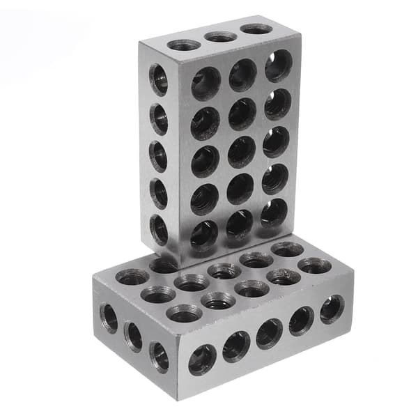 2st 25x50x75mm Block 23 Hål Parallellt spännblock Svarvverktyg Precision 0,005mm