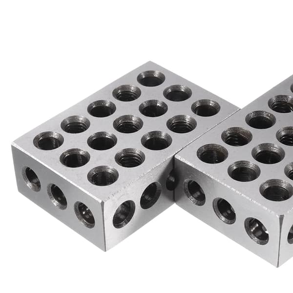 2st 25x50x75mm Block 23 Hål Parallellt spännblock Svarvverktyg Precision 0,005mm