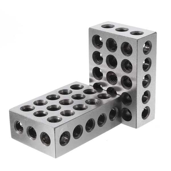 2st 25x50x75mm Block 23 Hål Parallellt spännblock Svarvverktyg Precision 0,005mm