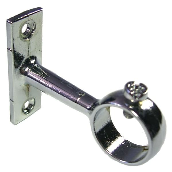 Stöd för runt krom garderobsrör Ø16mm - DUVAL - 52-0929-1166