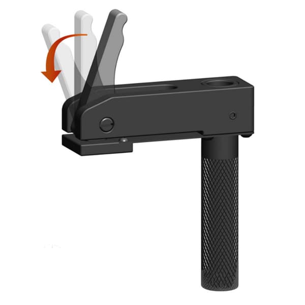 8 styks træbearbejdningsskrivebord Hurtigvirkende Hold nede klemme skrivebordsklemme Fast Fixed Clip Toohr til træbearbejdningsbænke Hulværktøj, 20mm