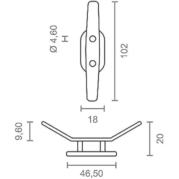 Surrning cornamusa - MICEL - 92572 - Nylon - Vit - 18 x 20 x 102 mm