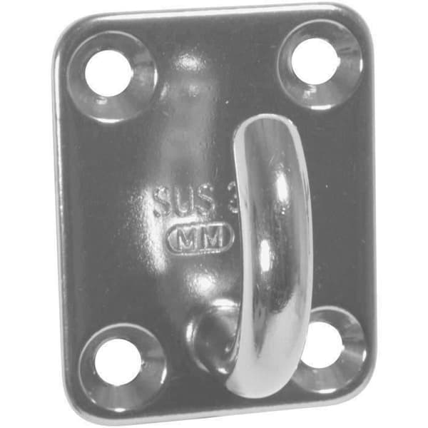 CHAPUIS - Rektangulär platta 35x40mm öppna krokar Øfil 6mm uc2