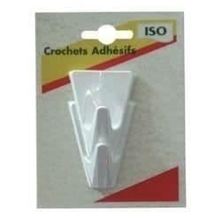 Triangulär klistercrochet - 2-pack - vit