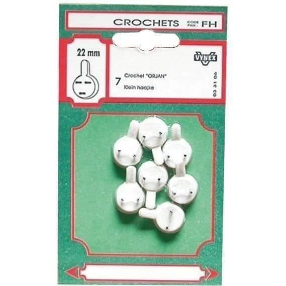 Crochet väggkrokar - set om 3 - D: 22 mm