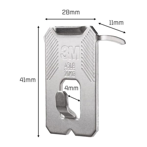 Häkel - kam - hängring - krok 3m klor - 3PH20-4WMR