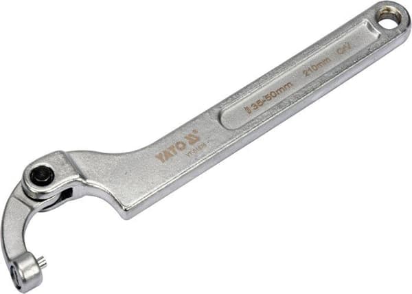 Yato - YT-01676 - Kroklås med rund stift, ledad 35 - 50 mm ()