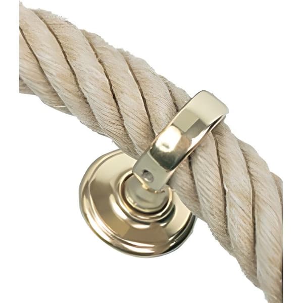 Ring - Mässing - Ø 35 mm - Polerad - Lackad - För 32 mm rep