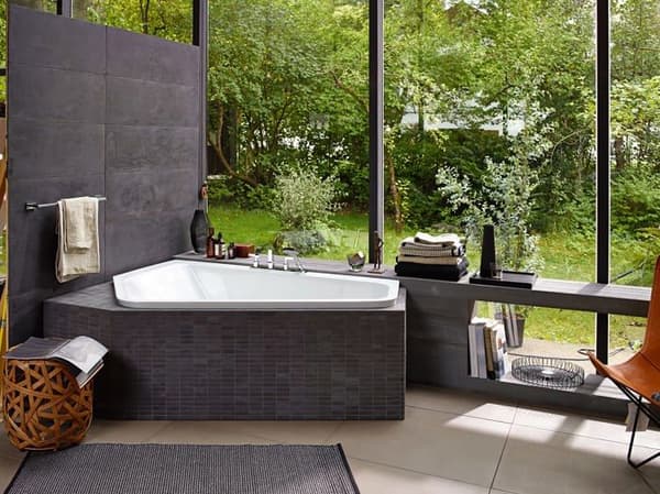Krok - kam - hängande ring - Duravit ögonbult - 0099591000 - Krom handdukshängare 60 cm