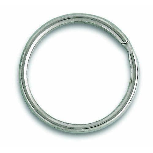 Parti med 100 delade ringar - Nickelpläterat stål - Ø 18 mm - Motståndskraftig - Praktisk - Mångsidig