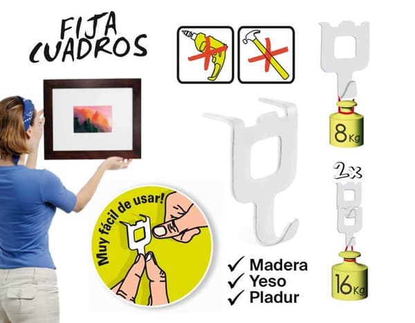 Fischer - 566481 - Set med 24 whiteboardtavlor för upphängning av bilder utan hål, set om 3 x 8 delar