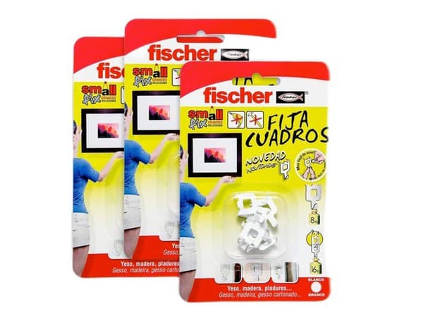 Fischer - 566481 - Set med 24 whiteboardtavlor för upphängning av bilder utan hål, set om 3 x 8 delar