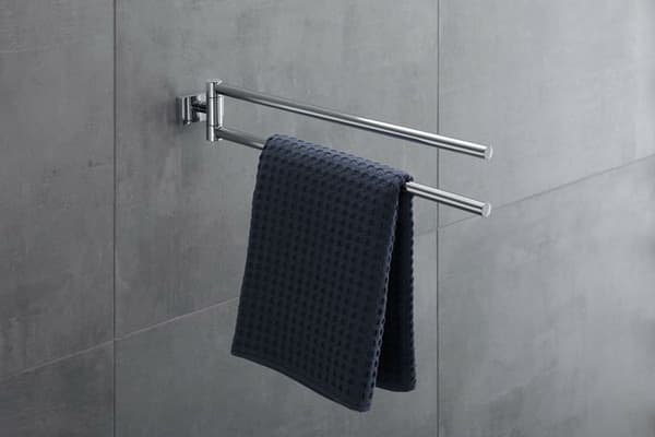 Krok - kam - hängande ring - Duravit ögonbult - 0099581000 - Krom handdukshängare 45 cm