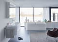 Miniatyrbild 4 av 4: Krok - kam - hängande ring - Duravit ögonbult - 0099581000 - Krom handdukshängare 45 cm