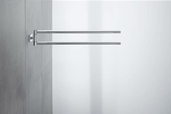Krok - kam - hängande ring - Duravit ögonbult - 0099581000 - Krom handdukshängare 45 cm