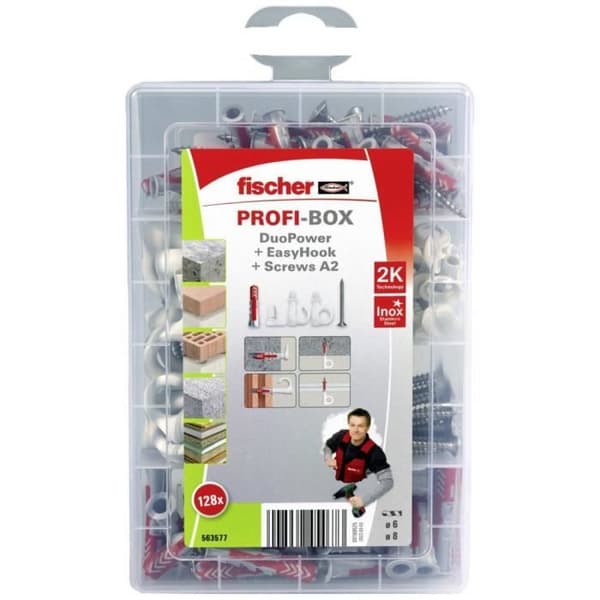 Fischer 563577 fixeringsset - Vit - 1 set - Runda, ögla eller vinklade krokar