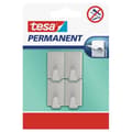 Miniatyrbild 3 av 3: TESA permanenta krokar - rektangulära - metall - S