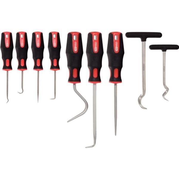 KS Tools 9-delad skär- och kroksats