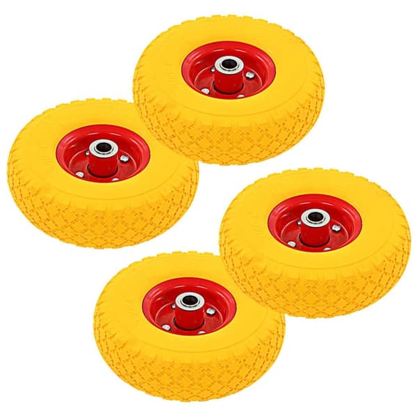 vidaXL sækkevognshjul 4 stk gummi 3.00-4 (245x82)