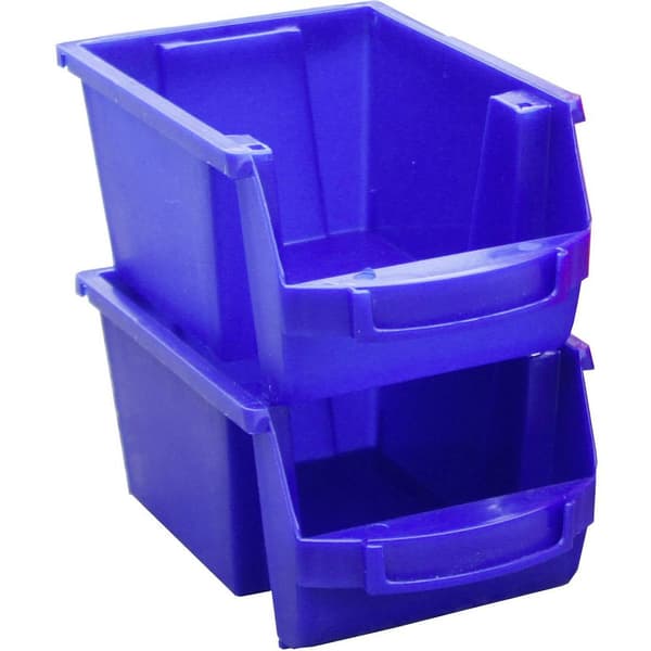 VISO SPACY3B Genomskinlig lagerlåda (B x H x D) 150 x 126 x 235 mm Blå 1 st