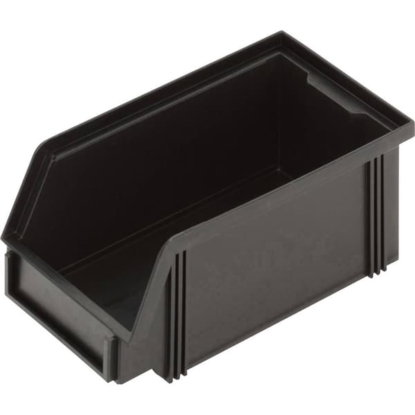 Alutec 1394005197 ESD Genomskinlig lagerlåda CB5MC (B x H x D) 100 x 75 x 175 mm Svart 1 st