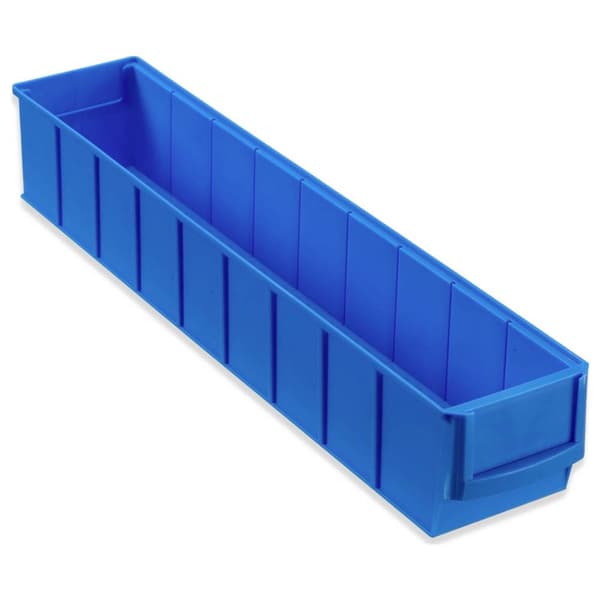 Allit 456560 Genomskinlig lagerlåda (L x B x H) 500 x 91 x 81 mm Blå 1 st