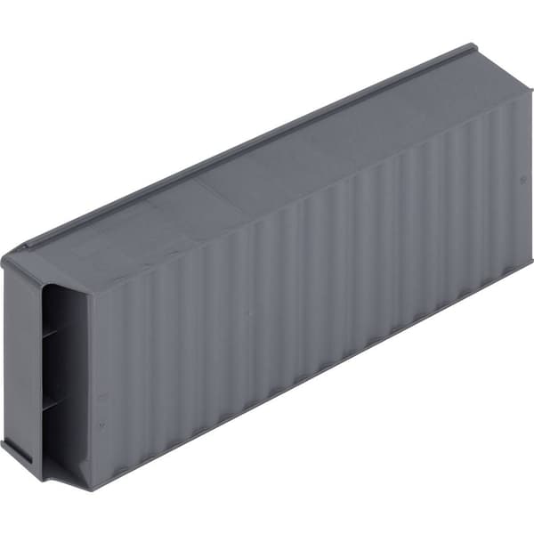 Alutec 66032 Genomskinlig lagerlåda (L x B x H) 500 x 183 x 81 mm Mörkgrå 1 st
