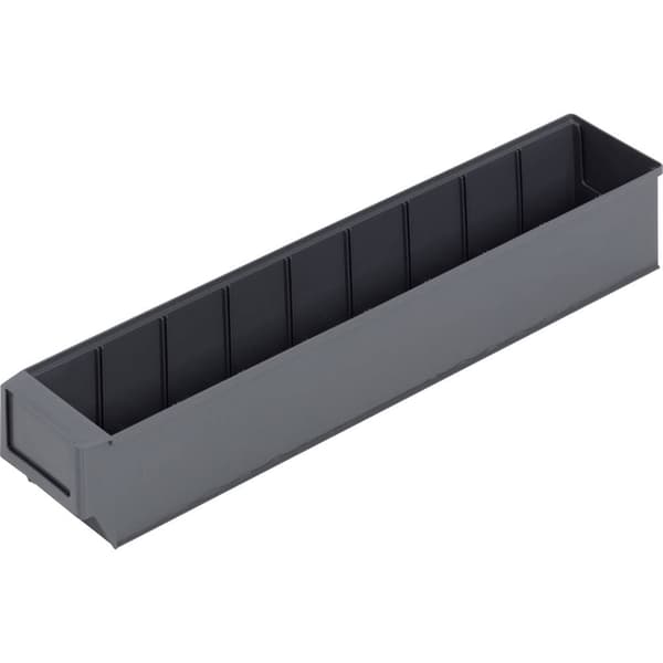 Alutec 66031 Genomskinlig lagerlåda (L x B x H) 500 x 91 x 81 mm Mörkgrå 1 st