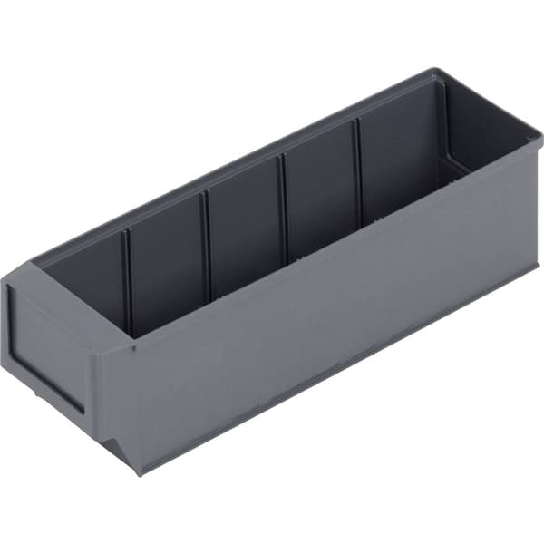 Alutec 66027 Genomskinlig lagerlåda (L x B x H) 300 x 91 x 81 mm Mörkgrå 1 st