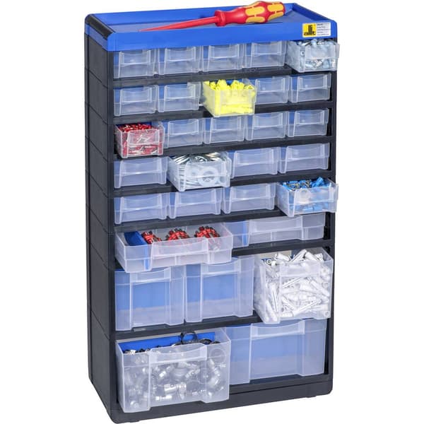 Allit 464650 Detaljmagasin VarioPlus Pro 53/60 (B x H x D) 300 x 525 x 135 mm Svart, Blå 1 st