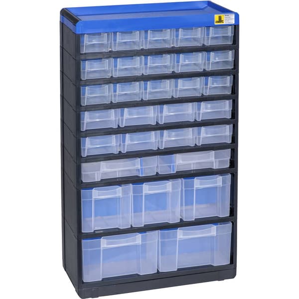 Allit 464650 Detaljmagasin VarioPlus Pro 53/60 (B x H x D) 300 x 525 x 135 mm Svart, Blå 1 st