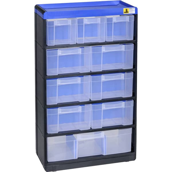 Allit 464640 Detaljmagasin VarioPlus Pro 53/21 (B x H x D) 300 x 525 x 135 mm Svart, Blå 1 st