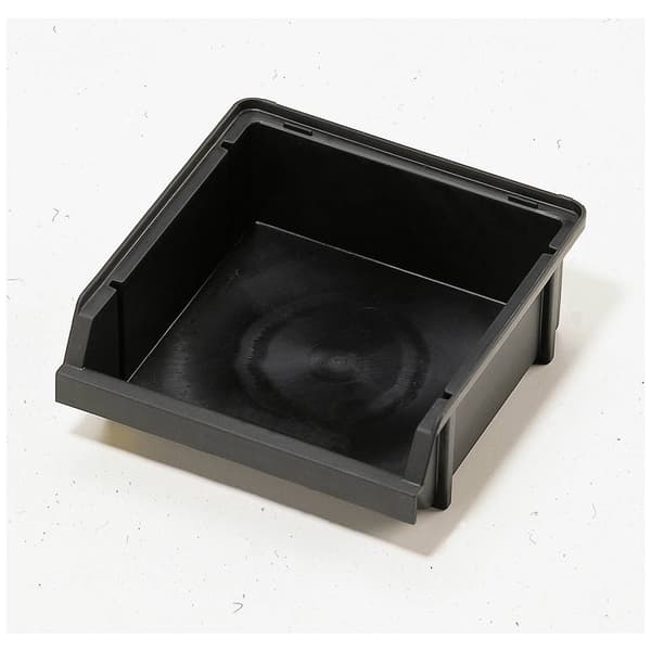raaco 109277 ESD Genomskinlig lagerlåda 2-80 (B x H x D) 125 x 50 x 133 mm Svart 1 st