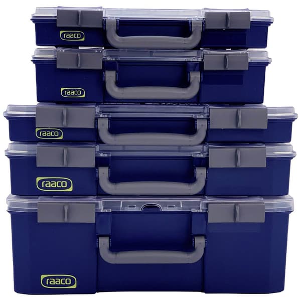 raaco 147255 Smådelsförvaring CarryLite 150 5x10-0/DL (B x H x D) 413 x 148 x 330 mm Blå 1 st